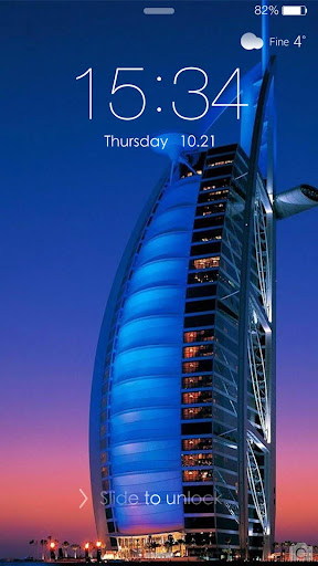 Dubai - iDo Lock screen theme