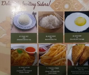 Absolute Thai menu 