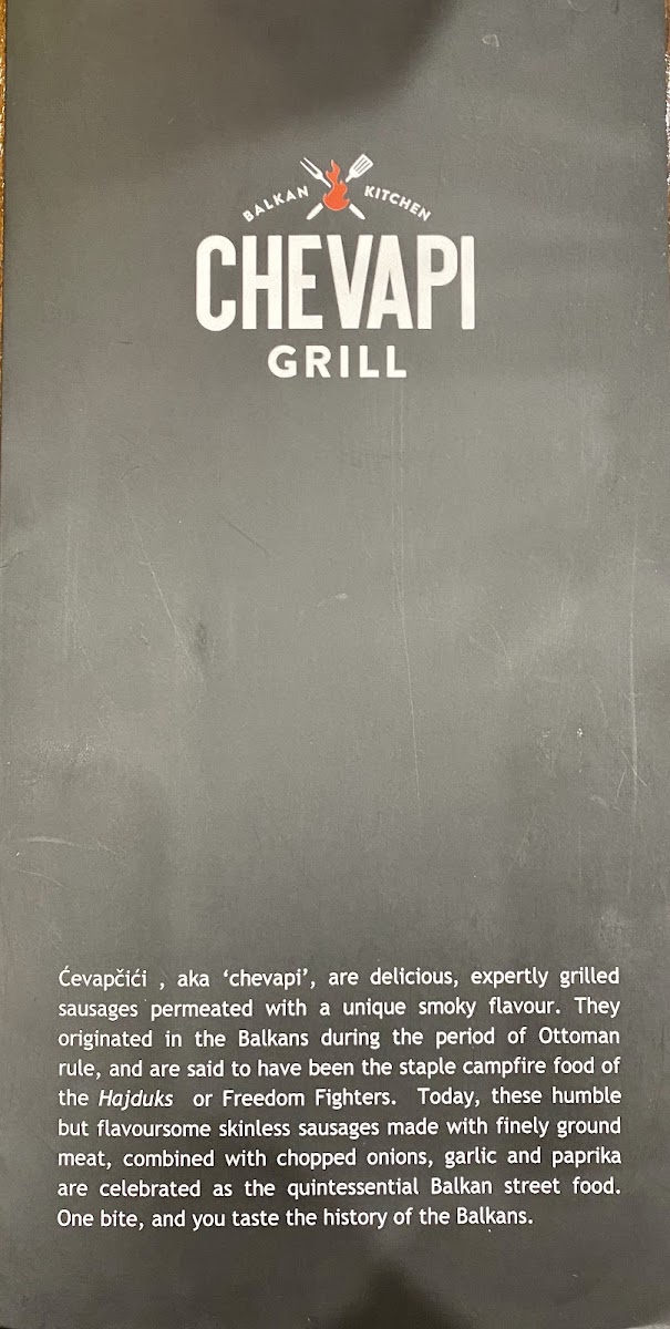 Chevapi Grill gluten-free menu
