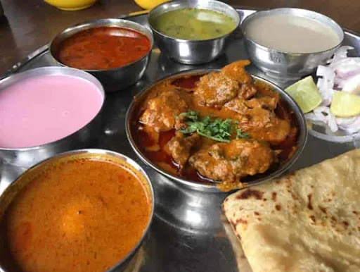 Special Boiler Chicken Thali