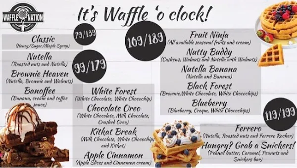 Waffle Nation menu 