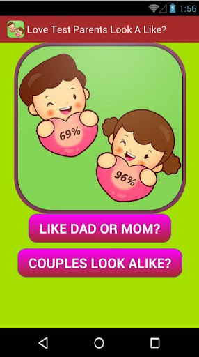 Love test parent look a like