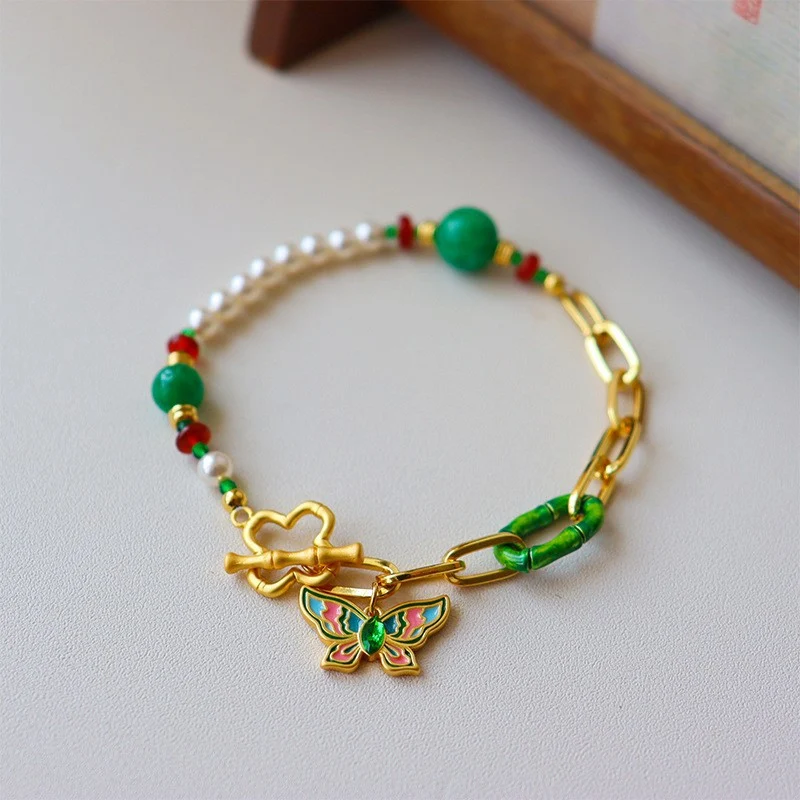 Damesarmband Retro Kleur Modevol en Veelzijdig Past Overal Bij Perfect Accessoire voor Elke Gelegenheid Elegant Design Tijdloos en Stijlvol.