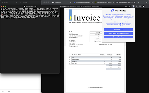 Nanonets Web Scraper & Image to Text OCR