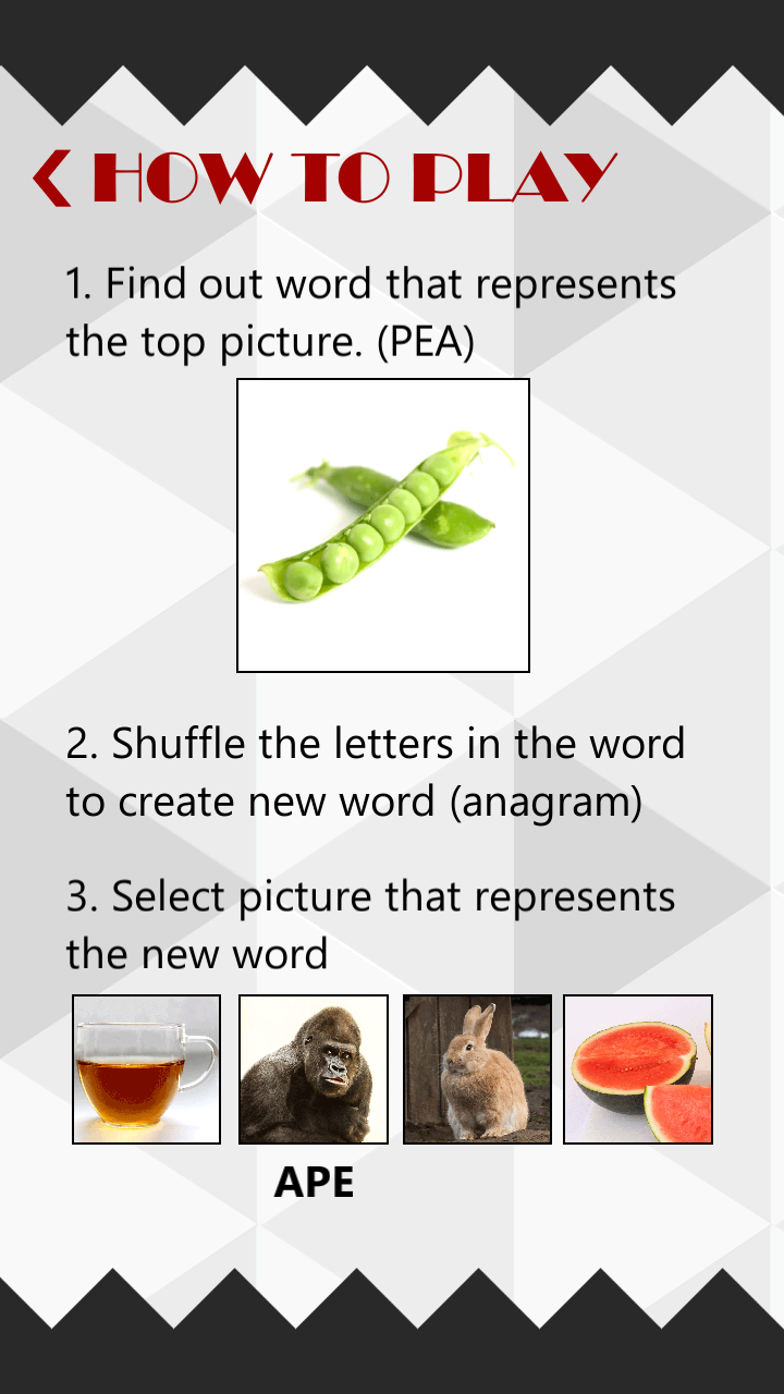 Picture Anagrams Screen 2