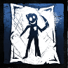 紫の男の絵