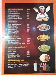 Eaterz Paradise menu 1