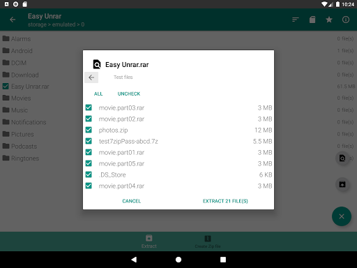 Easy Unrar Unzip  zip noads