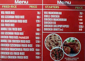 SKML Hungry Dragon Chinese Fast Food menu 