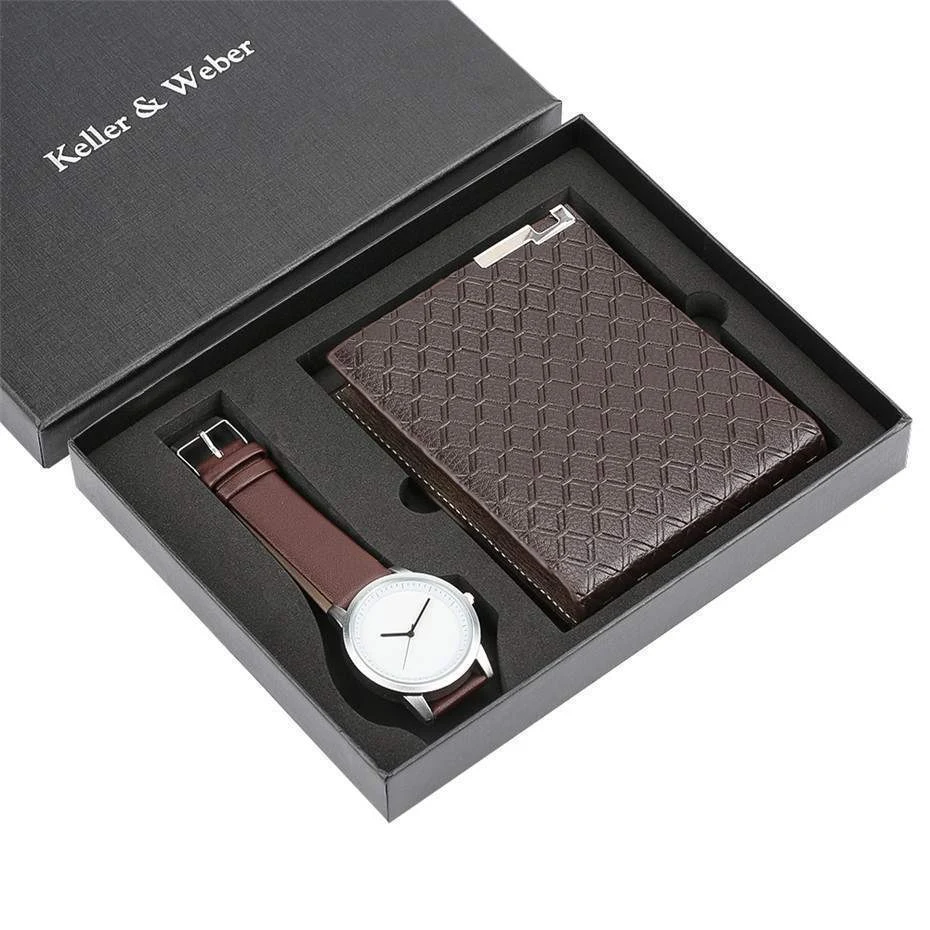 Title 4, Montre à quartz pour homme et portefeuille, cad...