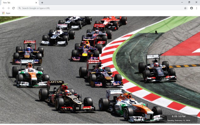 Formula 1 New Tab & Wallpapers Collection