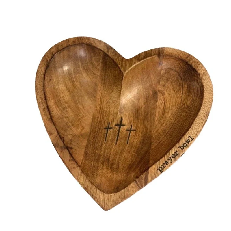 Bol à prières en forme de coeur et carte cadeau