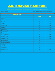 J K Snacks Panipuri menu 5