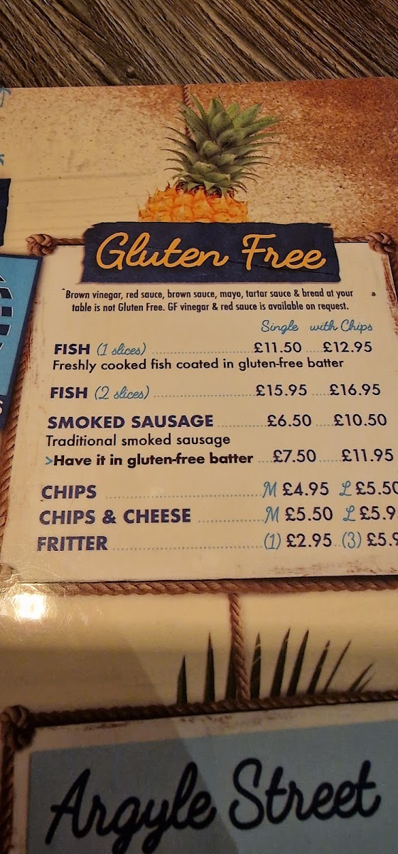Gluten-Free at Blue Lagoon Fish & Chips