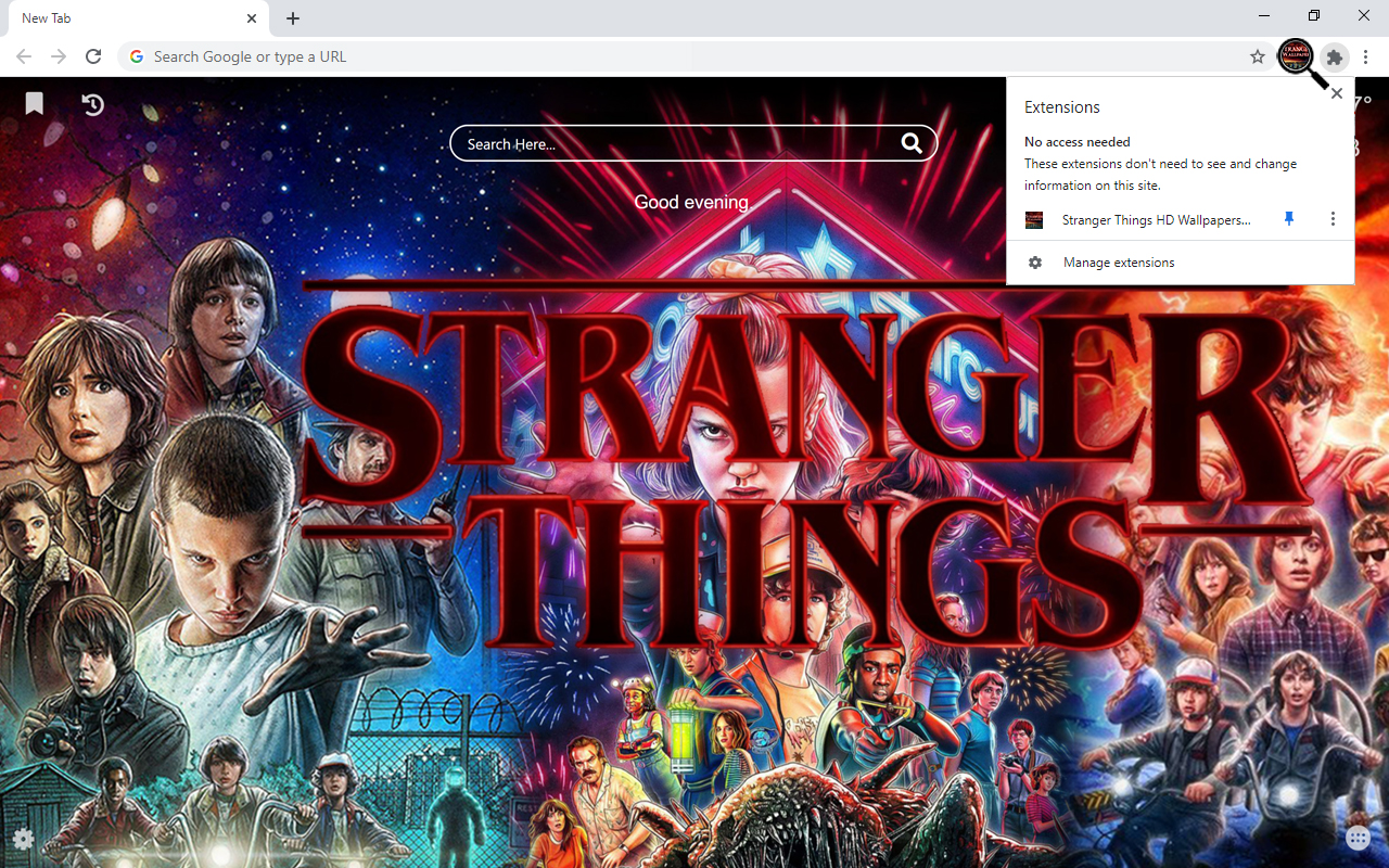 Stranger Things HD Wallpapers New Tab Preview image 4