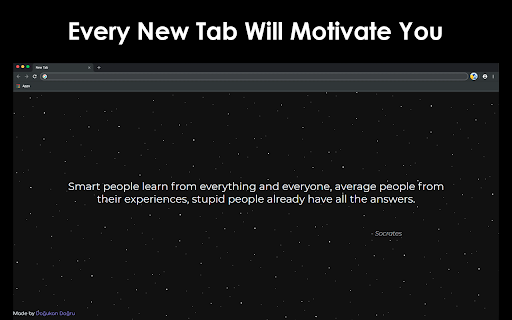 Motivational New Tab