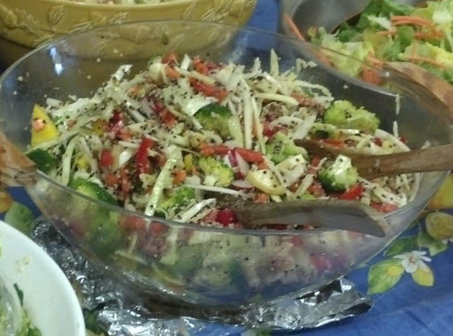 Quinoa & raw root vegetable salad