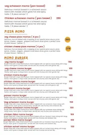 The Momo's Point menu 3