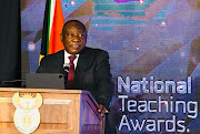 President Cyril Ramaphosa addresses the 21st National Teaching Awards at Emperor’s Palace in Kempton Park.