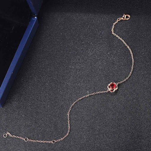 Title 5, Bracelet femme en cristal de trèfle à quatre fe...