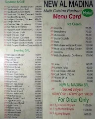 New Al Madina Multi Cuisine Restaurant menu 1