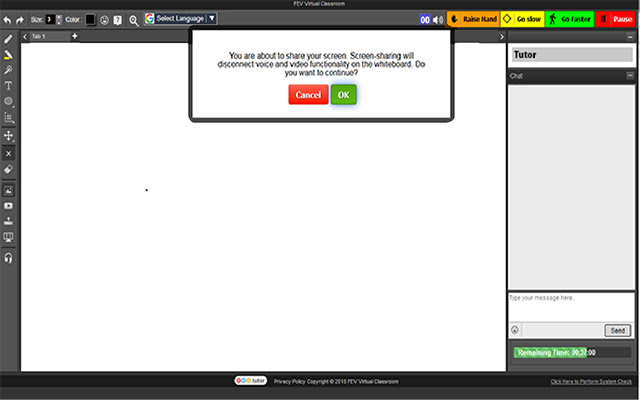 FEV Tutor Screen Share chrome extension