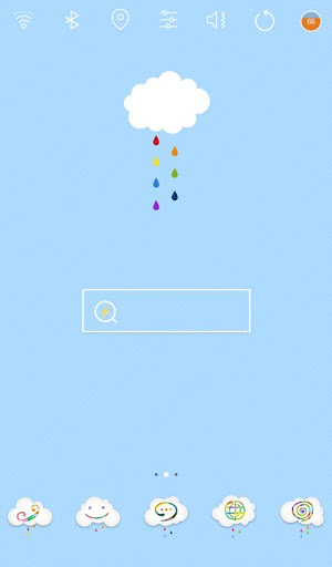 Colorful Cloud launcher theme