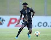 Elias Pelembe of Royal AM during the DStv Premiership 2021/22 match between Royal AM and Cape Town City at Chatsworth Stadium, Durban, on 25 August 2021.