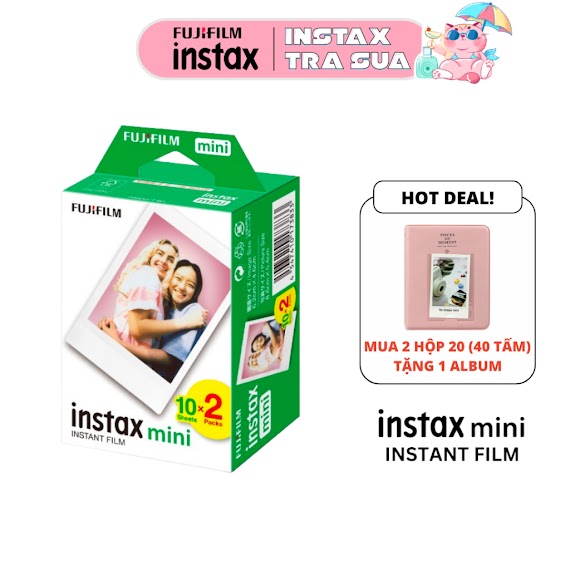 Instax Film Mini Date Cao 12/2024 Giấy In Viền Trắng Cho Máy Ảnh Chụp Lấy Liền Instax Mini Fujifilm Chính Hãng Nhật