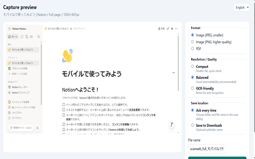 Scan Web screenshot 1