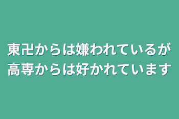 東卍からは嫌われているが高専からは好かれています