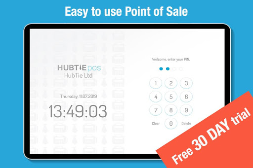 Screenshot HubTie POS system