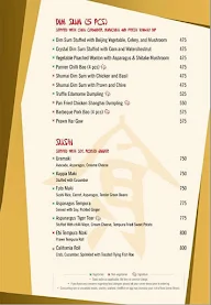 One Asia - Indore Marriott Hotel menu 1