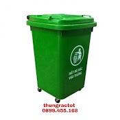 Thùng Rác Nhựa 60 Lít Xanh