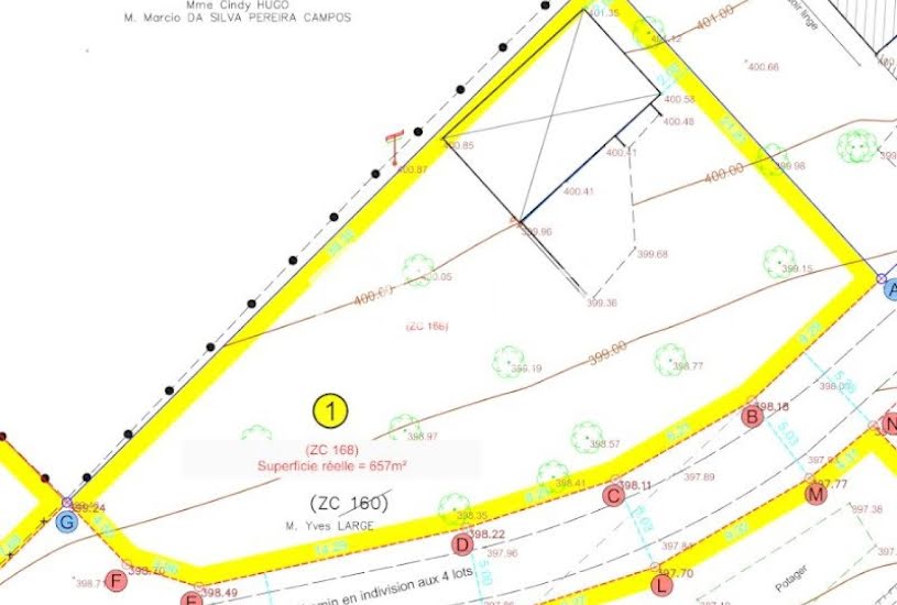  Vente Terrain à bâtir - 657m² à Rurey (25290) 