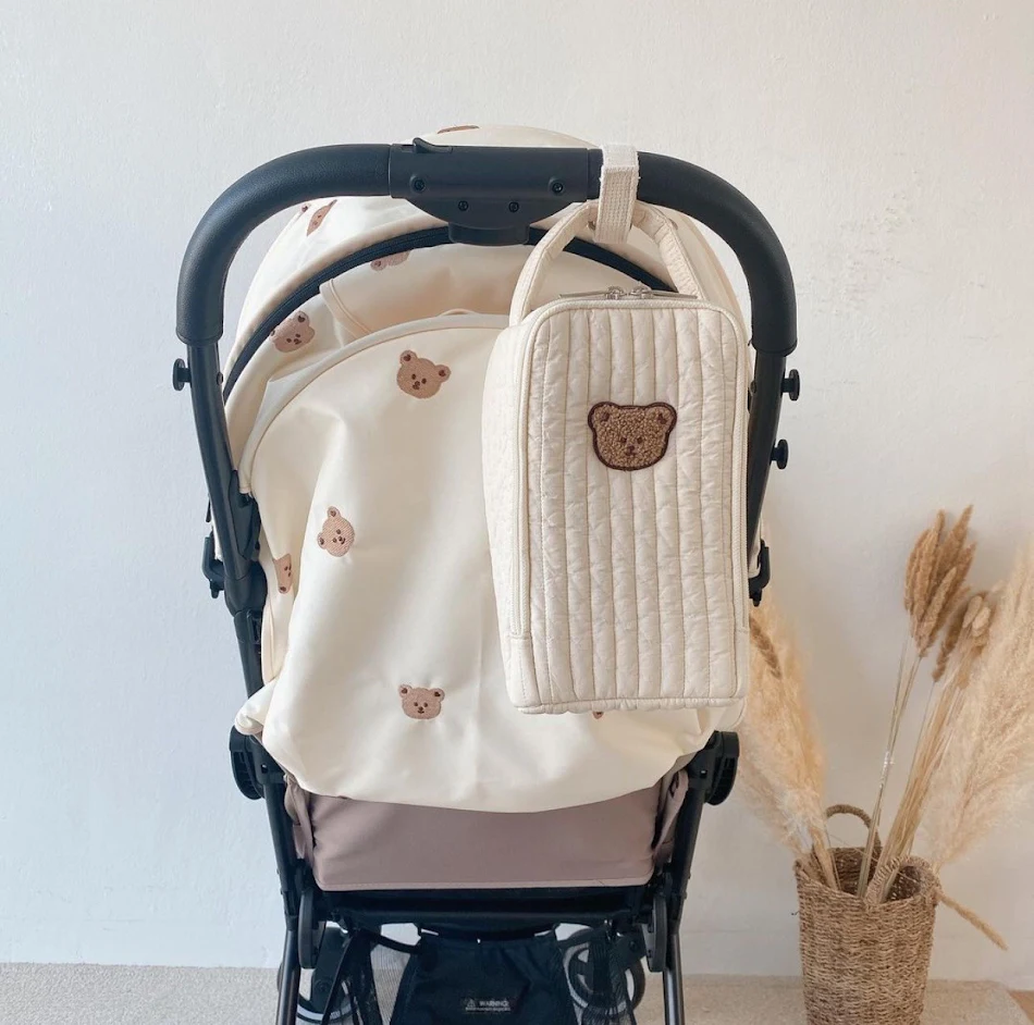 Cute Bear 100 stuks Gewatteerde Katoenen Koeler Opbergbox Ideaal voor picknicks, lunches en om eten koel te houden.