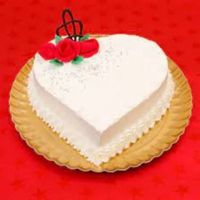 Heart Shape Vanilla Cake