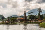 The Ulun Danu Beratan temple complex in Bali, Indonesia - one of the countries South Africans can visit without a visa.