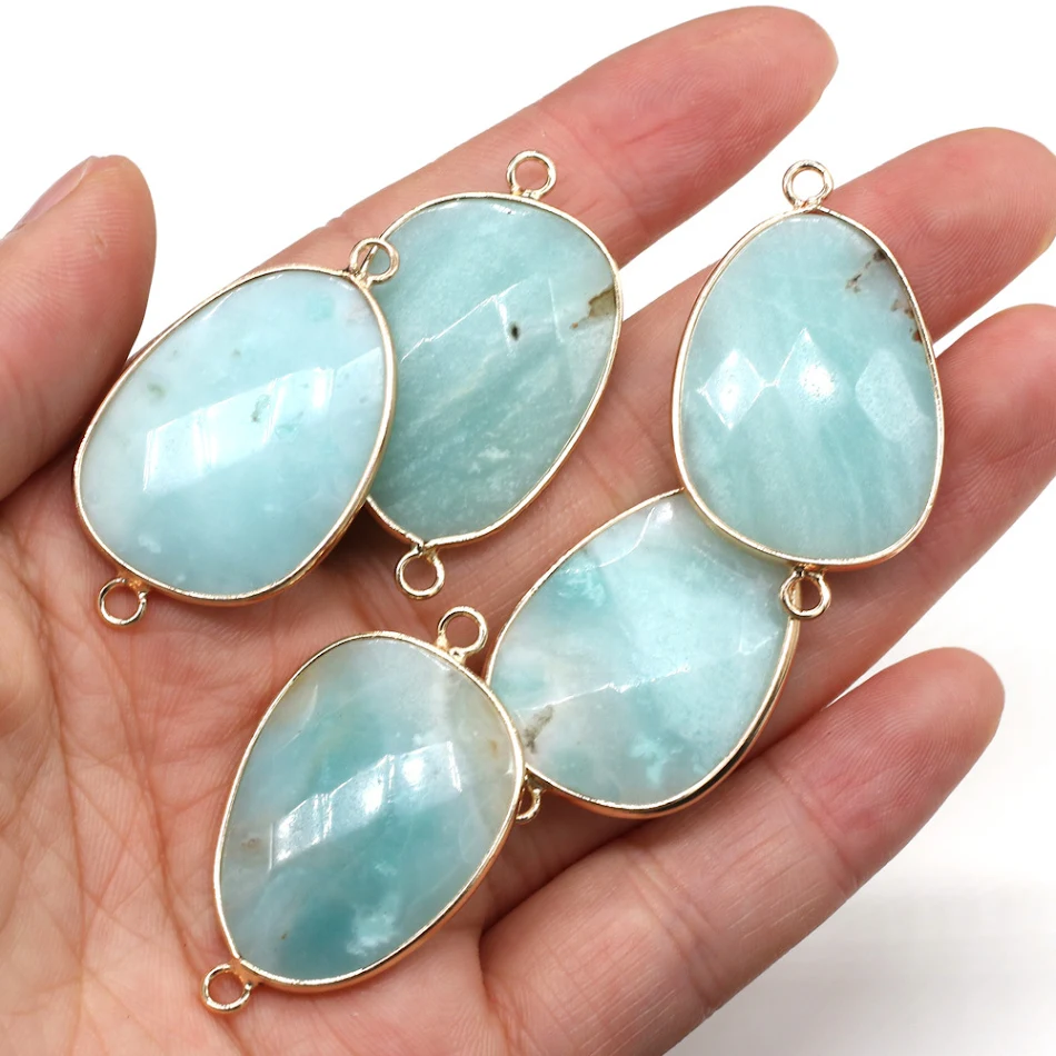 Irregular water drop facet of natural semi-precious stone for creating unique and eye-catching jewelry designs, adding n