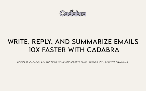 Cadabra - Maximize Email Efficiency With AI