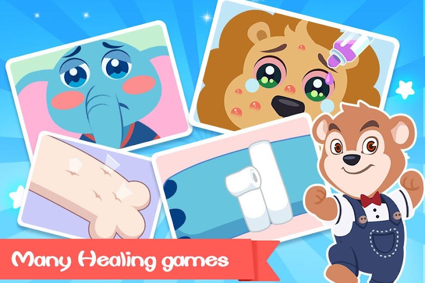 Uncle Bear Hospital Kids Game Screen 1