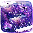 Descargar la aplicación SMS Shimmer Lavender Keyboard Instalar Más reciente APK descargador