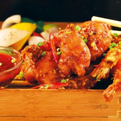 Chicken Wrapped Prawn