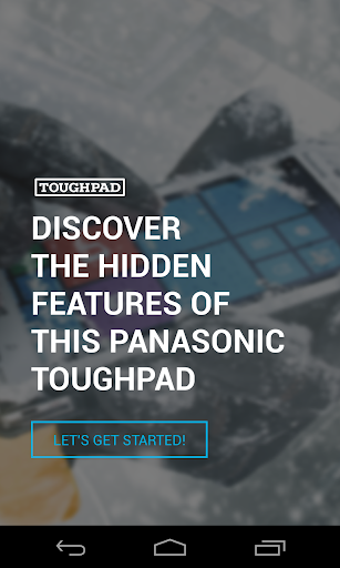 Panasonic Toughpad Handheld