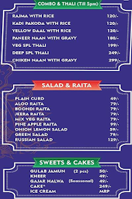 Punjab Flavour menu 1