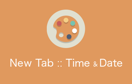 Start Page - Date and Time chrome extension