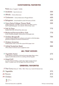 Kaffa - The Hans menu 1