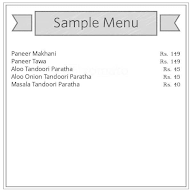 Desi Paratha's menu 1