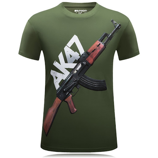 Title 6, 3D cotton mens short sleeve T-shirt