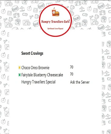 Hungry Travellers Cafe menu 